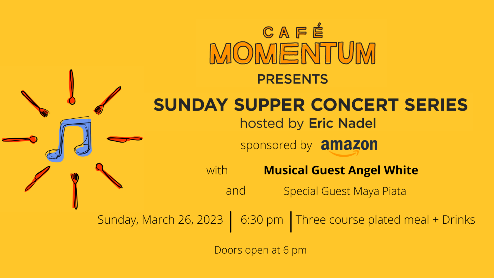 Sunday Supper Concert Series with Angel White